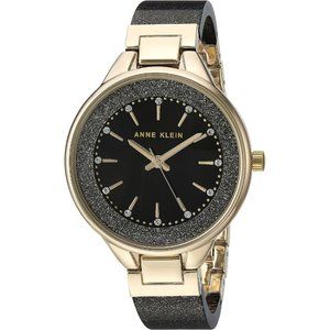 Anne Klein Women's Premium Crystal Accented Resin Bangle Watch